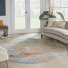 image:imageNourison Home Celestial Sealife 3 x 5 Area Rug  Easy Clean Non Shedding Bed Room Living Room Dining Room Kitchen 3 x 5Sealife