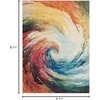 image:imageNourison Home Celestial Wave 3 x 5 Area Rug  Easy Clean Non Shedding Bed Room Living Room Dining Room Kitchen 3 x 5Wave