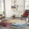 image:imageNourison Home Celestial Wave 3 x 5 Area Rug  Easy Clean Non Shedding Bed Room Living Room Dining Room Kitchen 3 x 5Wave