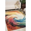 image:imageNourison Home Celestial Wave 3 x 5 Area Rug  Easy Clean Non Shedding Bed Room Living Room Dining Room Kitchen 3 x 5Wave