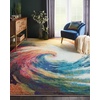 image:imageNourison Home Celestial Wave 3 x 5 Area Rug  Easy Clean Non Shedding Bed Room Living Room Dining Room Kitchen 3 x 5Wave