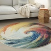 image:imageNourison Home Celestial Wave 3 x 5 Area Rug  Easy Clean Non Shedding Bed Room Living Room Dining Room Kitchen 3 x 5Wave
