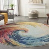 image:imageNourison Home Celestial Wave 3 x 5 Area Rug  Easy Clean Non Shedding Bed Room Living Room Dining Room Kitchen 3 x 5Wave