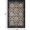image:imageNourison Home Chambord CM15 Black Rectangle Area Rug 3Feet 6Inches by 5Feet 6Inches 36 x 56Black