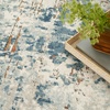 image:imageNourison Home Concerto Abstract Ivory Grey Blue 3 x 5 Oval Area Rug Easy Cleaning Non Shedding Bed Room Living Room Dining Room Kitchen 3x5Beige Blue Rust