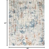 image:imageNourison Home Concerto Abstract Ivory Grey Blue 3 x 5 Oval Area Rug Easy Cleaning Non Shedding Bed Room Living Room Dining Room Kitchen 3x5Beige Blue Rust