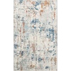 image:imageNourison Home Concerto Abstract Ivory Grey Blue 3 x 5 Oval Area Rug Easy Cleaning Non Shedding Bed Room Living Room Dining Room Kitchen 3x5Beige Blue Rust
