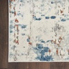 image:imageNourison Home Concerto Abstract Ivory Grey Blue 3 x 5 Oval Area Rug Easy Cleaning Non Shedding Bed Room Living Room Dining Room Kitchen 3x5Beige Blue Rust