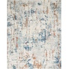 image:imageNourison Home Concerto Abstract Ivory Grey Blue 3 x 5 Oval Area Rug Easy Cleaning Non Shedding Bed Room Living Room Dining Room Kitchen 3x5Beige Blue Rust