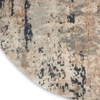 image:imageNourison Home Concerto Abstract Ivory Grey Blue 3 x 5 Oval Area Rug Easy Cleaning Non Shedding Bed Room Living Room Dining Room Kitchen 3x5Beige Grey