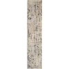 image:imageNourison Home Concerto Abstract Ivory Grey Blue 3 x 5 Oval Area Rug Easy Cleaning Non Shedding Bed Room Living Room Dining Room Kitchen 3x5Beige Grey