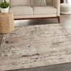image:imageNourison Home Concerto Abstract Ivory Grey Blue 3 x 5 Oval Area Rug Easy Cleaning Non Shedding Bed Room Living Room Dining Room Kitchen 3x5Beige Grey