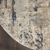 image:imageNourison Home Concerto Abstract Ivory Grey Blue 3 x 5 Oval Area Rug Easy Cleaning Non Shedding Bed Room Living Room Dining Room Kitchen 3x5Beige Grey