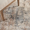 image:imageNourison Home Concerto Abstract Ivory Grey Blue 3 x 5 Oval Area Rug Easy Cleaning Non Shedding Bed Room Living Room Dining Room Kitchen 3x5Beige Grey