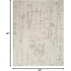 image:imageNourison Home Concerto Abstract Ivory Grey Blue 3 x 5 Oval Area Rug Easy Cleaning Non Shedding Bed Room Living Room Dining Room Kitchen 3x5Cream Grey