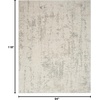 image:imageNourison Home Concerto Abstract Ivory Grey Blue 3 x 5 Oval Area Rug Easy Cleaning Non Shedding Bed Room Living Room Dining Room Kitchen 3x5Cream Grey