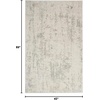 image:imageNourison Home Concerto Abstract Ivory Grey Blue 3 x 5 Oval Area Rug Easy Cleaning Non Shedding Bed Room Living Room Dining Room Kitchen 3x5Cream Grey
