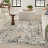 image:imageNourison Home Concerto Abstract Ivory Grey Blue 3 x 5 Oval Area Rug Easy Cleaning Non Shedding Bed Room Living Room Dining Room Kitchen 3x5Ivory Blue Grey