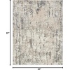 image:imageNourison Home Concerto Abstract Ivory Grey Blue 3 x 5 Oval Area Rug Easy Cleaning Non Shedding Bed Room Living Room Dining Room Kitchen 3x5Ivory Blue Grey