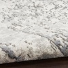 image:imageNourison Home Concerto Abstract Ivory Grey Blue 3 x 5 Oval Area Rug Easy Cleaning Non Shedding Bed Room Living Room Dining Room Kitchen 3x5Ivory Blue Grey