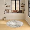 image:imageNourison Home Concerto Abstract Ivory Grey Blue 3 x 5 Oval Area Rug Easy Cleaning Non Shedding Bed Room Living Room Dining Room Kitchen 3x5Ivory Blue Grey