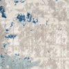 image:imageNourison Home Concerto Abstract Ivory Grey Blue 3 x 5 Oval Area Rug Easy Cleaning Non Shedding Bed Room Living Room Dining Room Kitchen 3x5Ivory Grey Blue