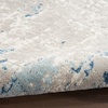 image:imageNourison Home Concerto Abstract Ivory Grey Blue 3 x 5 Oval Area Rug Easy Cleaning Non Shedding Bed Room Living Room Dining Room Kitchen 3x5Ivory Grey Blue