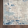 image:imageNourison Home Concerto Abstract Ivory Grey Blue 3 x 5 Oval Area Rug Easy Cleaning Non Shedding Bed Room Living Room Dining Room Kitchen 3x5Ivory Grey Blue