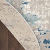 image:imageNourison Home Concerto Abstract Ivory Grey Blue 3 x 5 Oval Area Rug Easy Cleaning Non Shedding Bed Room Living Room Dining Room Kitchen 3x5Ivory Grey Blue