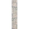 image:imageNourison Home Concerto Abstract Ivory Grey Blue 3 x 5 Oval Area Rug Easy Cleaning Non Shedding Bed Room Living Room Dining Room Kitchen 3x5Ivory Grey Blue