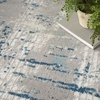image:imageNourison Home Concerto Abstract Ivory Grey Blue 3 x 5 Oval Area Rug Easy Cleaning Non Shedding Bed Room Living Room Dining Room Kitchen 3x5Ivory Grey Blue