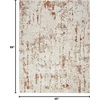 image:imageNourison Home Concerto Abstract Ivory Grey Blue 3 x 5 Oval Area Rug Easy Cleaning Non Shedding Bed Room Living Room Dining Room Kitchen 3x5Ivory Rust