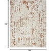 image:imageNourison Home Concerto Abstract Ivory Grey Blue 3 x 5 Oval Area Rug Easy Cleaning Non Shedding Bed Room Living Room Dining Room Kitchen 3x5Ivory Rust