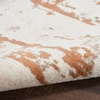 image:imageNourison Home Concerto Abstract Ivory Grey Blue 3 x 5 Oval Area Rug Easy Cleaning Non Shedding Bed Room Living Room Dining Room Kitchen 3x5Ivory Rust