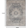 image:imageNourison Home Concerto Grey Ivory 3 x 5 Area Rug  Easy Clean Non Shedding Bed Room Living Room Dining Room Kitchen 3 x 5Grey Ivory