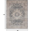 image:imageNourison Home Concerto Grey Ivory 3 x 5 Area Rug  Easy Clean Non Shedding Bed Room Living Room Dining Room Kitchen 3 x 5Grey Ivory