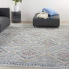 image:imageNourison Home Concerto Grey Ivory Blue 3 x 5 Area Rug  Easy Clean Non Shedding Bed Room Living Room Dining Room Kitchen 3 x 5BlueIvory