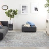 image:imageNourison Home Concerto Grey Ivory Blue 3 x 5 Area Rug  Easy Clean Non Shedding Bed Room Living Room Dining Room Kitchen 3 x 5BlueIvory