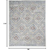 image:imageNourison Home Concerto Grey Ivory Blue 3 x 5 Area Rug  Easy Clean Non Shedding Bed Room Living Room Dining Room Kitchen 3 x 5BlueIvory