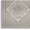 image:imageNourison Home Concerto Grey Ivory Blue 3 x 5 Area Rug  Easy Clean Non Shedding Bed Room Living Room Dining Room Kitchen 3 x 5GreyIvoryBlue