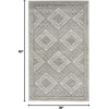 image:imageNourison Home Concerto Grey Ivory Blue 3 x 5 Area Rug  Easy Clean Non Shedding Bed Room Living Room Dining Room Kitchen 3 x 5GreyIvoryBlue