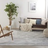 image:imageNourison Home Concerto Grey Ivory Blue 3 x 5 Area Rug  Easy Clean Non Shedding Bed Room Living Room Dining Room Kitchen 3 x 5GreyIvoryBlue