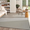 image:imageNourison Home Courtyard Ivory Silver 3 x 5 Oval Area Rug  Easy Clean Non Shedding Bed Room Living Room Dining Room Kitchen 3 x 5 OvalBlack White