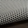 image:imageNourison Home Courtyard Ivory Silver 3 x 5 Oval Area Rug  Easy Clean Non Shedding Bed Room Living Room Dining Room Kitchen 3 x 5 OvalBlack White
