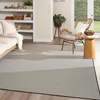 image:imageNourison Home Courtyard Ivory Silver 3 x 5 Oval Area Rug  Easy Clean Non Shedding Bed Room Living Room Dining Room Kitchen 3 x 5 OvalBlack White