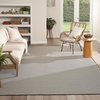 image:imageNourison Home Courtyard Ivory Silver 3 x 5 Oval Area Rug  Easy Clean Non Shedding Bed Room Living Room Dining Room Kitchen 3 x 5 OvalBlack White