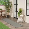image:imageNourison Home Courtyard Ivory Silver 3 x 5 Oval Area Rug  Easy Clean Non Shedding Bed Room Living Room Dining Room Kitchen 3 x 5 OvalBlack White