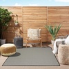 image:imageNourison Home Courtyard Ivory Silver 3 x 5 Oval Area Rug  Easy Clean Non Shedding Bed Room Living Room Dining Room Kitchen 3 x 5 OvalBlack White