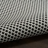 image:imageNourison Home Courtyard Ivory Silver 3 x 5 Oval Area Rug  Easy Clean Non Shedding Bed Room Living Room Dining Room Kitchen 3 x 5 OvalBlack White