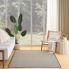 image:imageNourison Home Courtyard Ivory Silver 3 x 5 Oval Area Rug  Easy Clean Non Shedding Bed Room Living Room Dining Room Kitchen 3 x 5 OvalBlack White